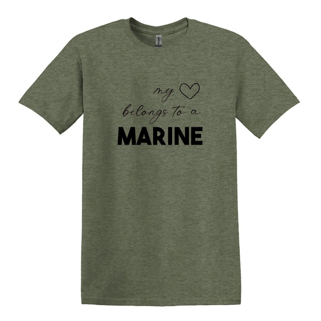 Mi corazón pertenece a un marino - Camiseta de manga corta