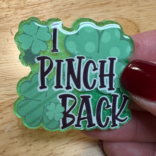 Holiday Themed Acrylic Badge Toppers - Interchangeable Hook and Loop on back.