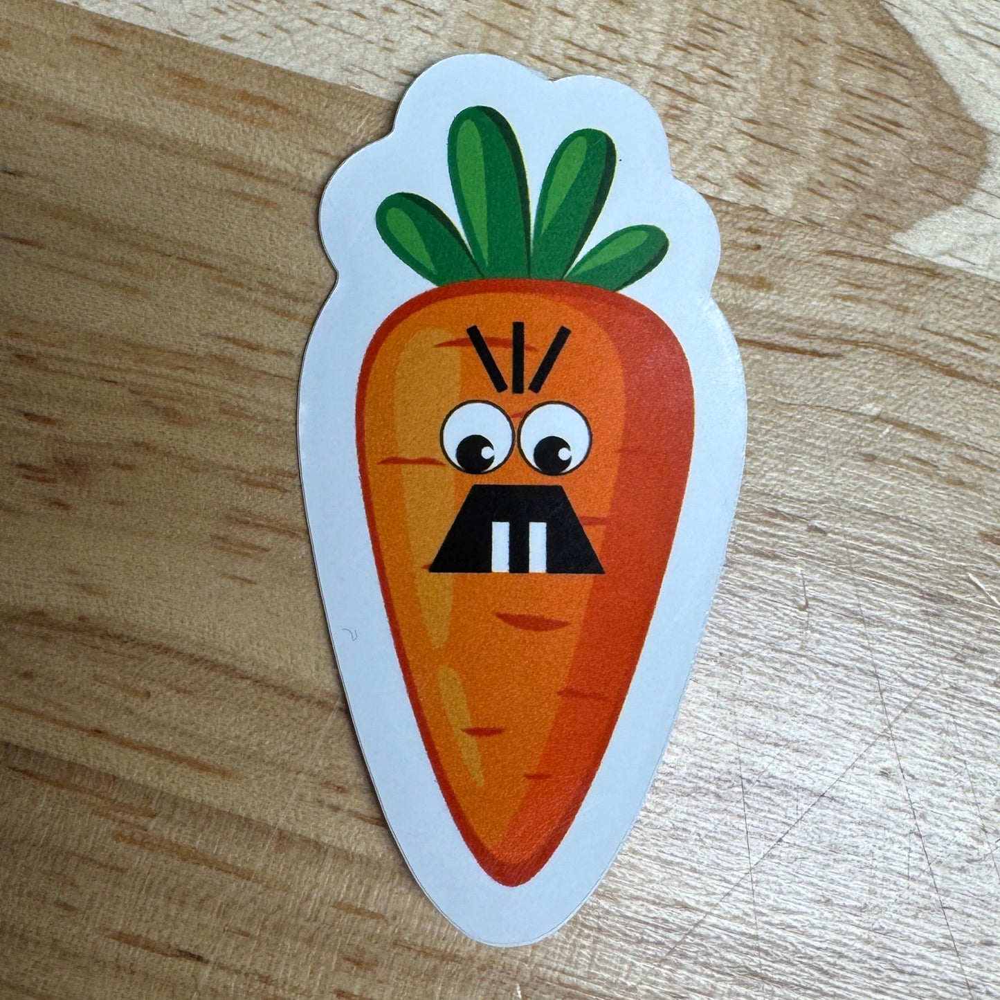 Creepy Carrot Die Cut Waterproof Stickers for Laptop, Phone, Water Bottles, etc.