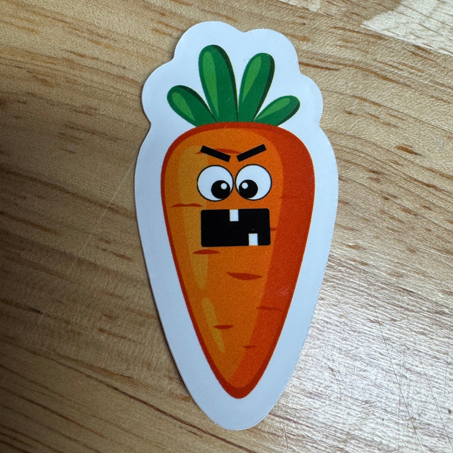 Creepy Carrot Die Cut Waterproof Stickers for Laptop, Phone, Water Bottles, etc.