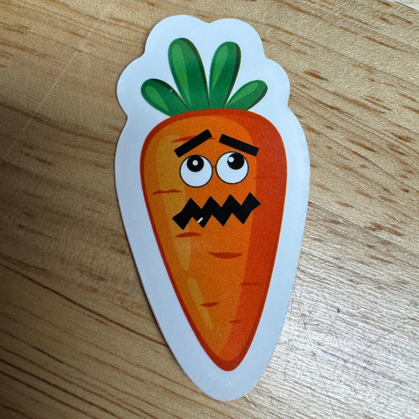 Creepy Carrot Die Cut Waterproof Stickers for Laptop, Phone, Water Bottles, etc.