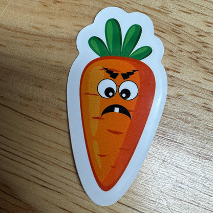 Creepy Carrot Die Cut Waterproof Stickers for Laptop, Phone, Water Bottles, etc.