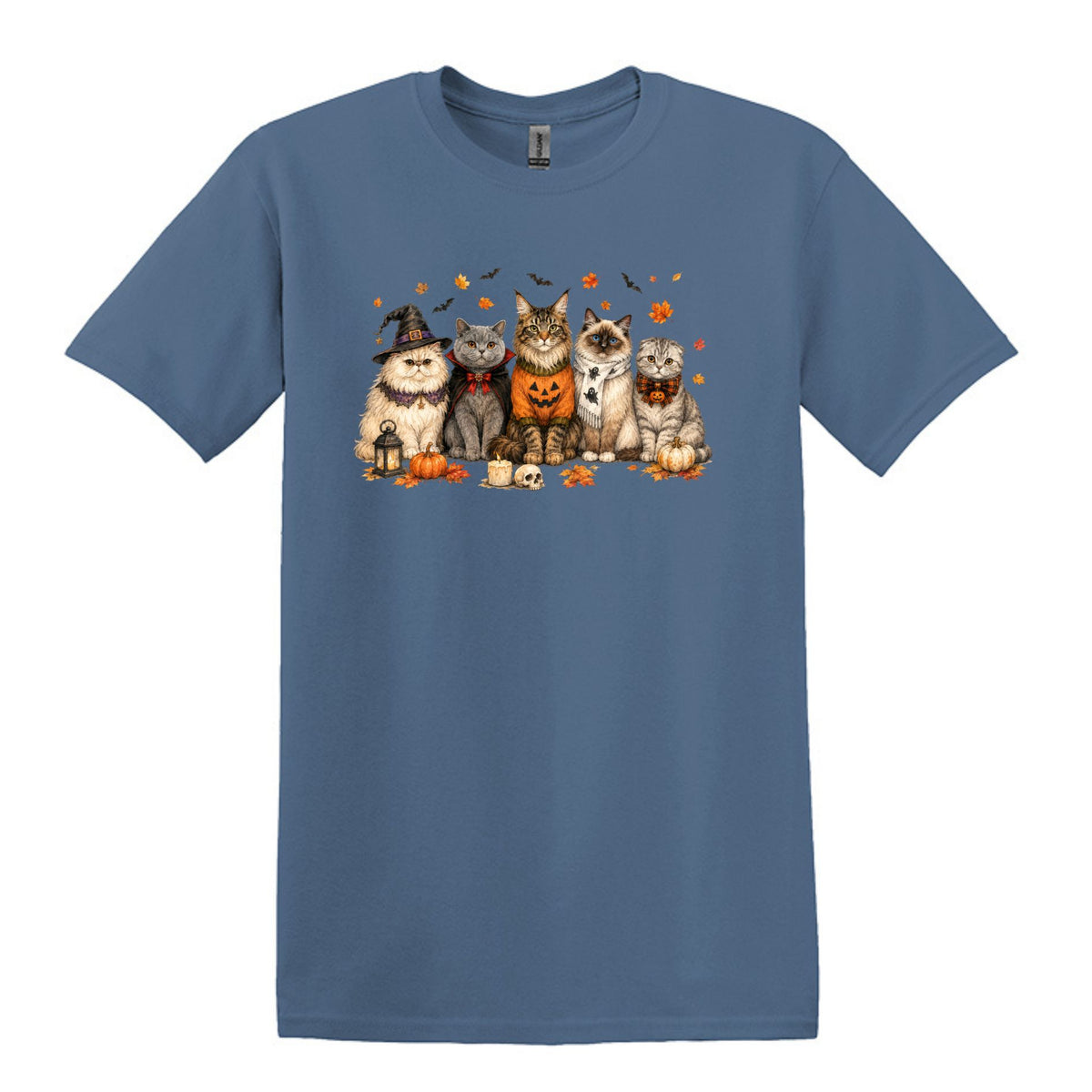 Halloween Cats -  Heavy Cotton Unisex T-shirt