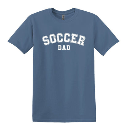 Soccer Mom / Dad - Distressed Athletic Artwork | Heavy Cotton Unisex T-shirt