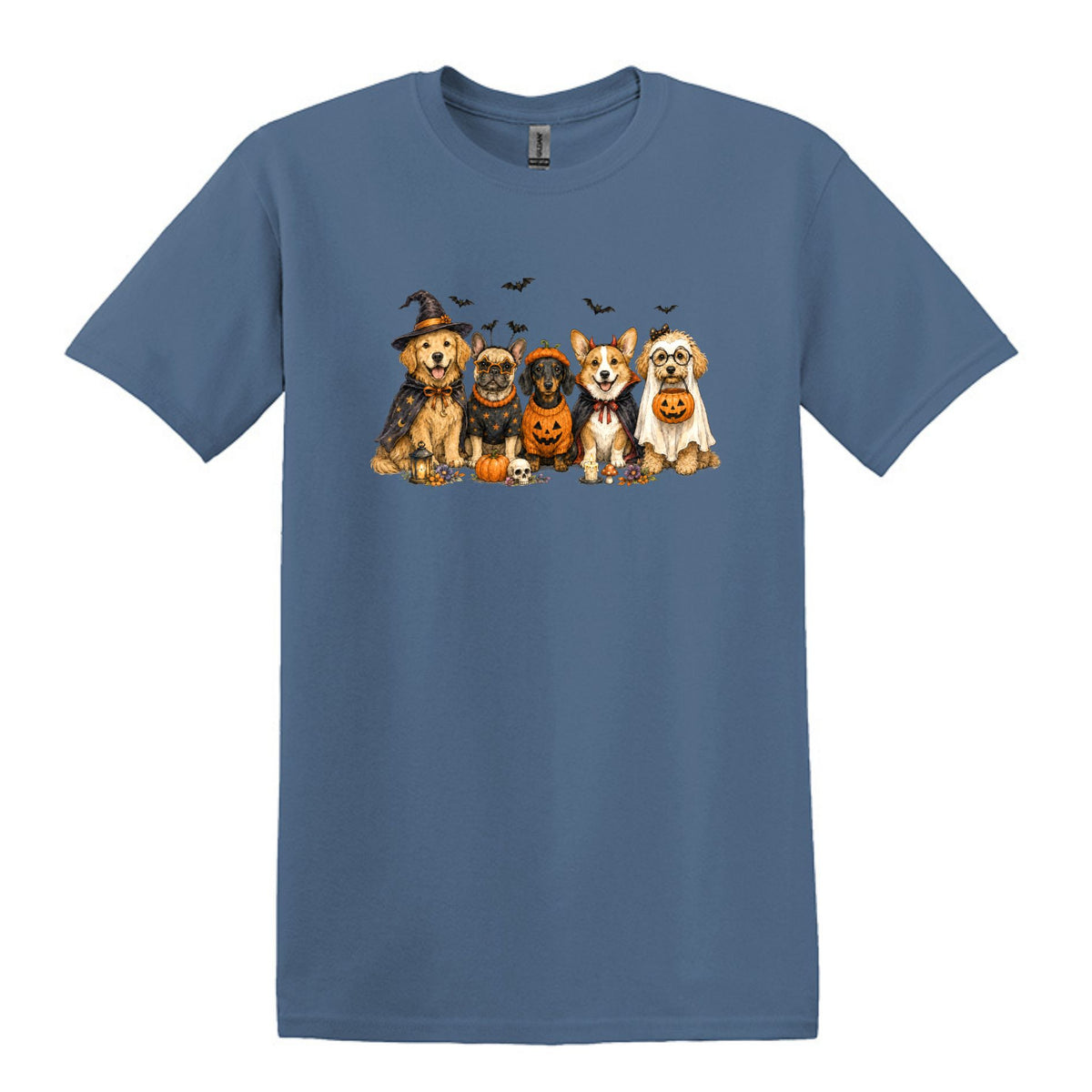 Halloween Pups -  Heavy Cotton Unisex T-shirt