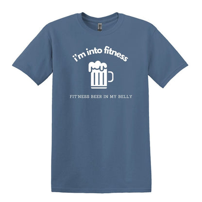 i'm into fitness. fit'ness beer in my belly - Gildan Adult Unisex Heavy Cotton