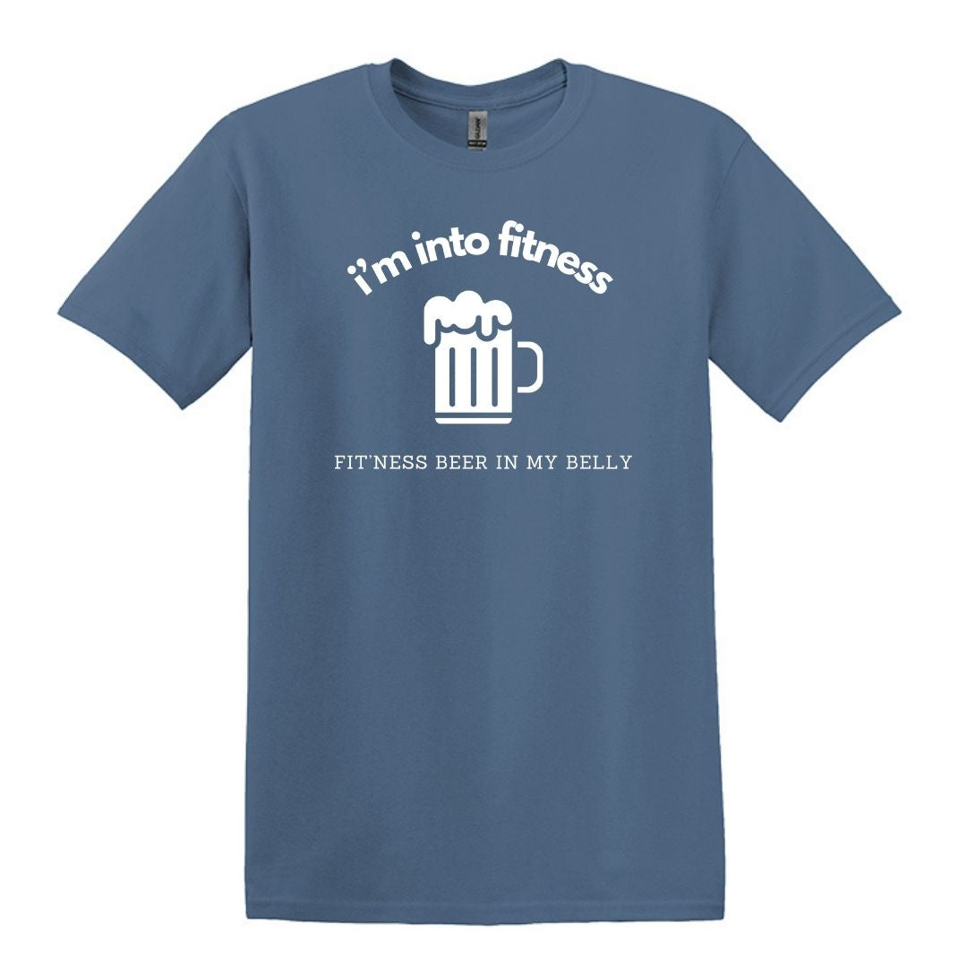 Me gusta el fitness. cerveza fitness en mi vientre - Gildan Adulto Unisex Heavy Cotton