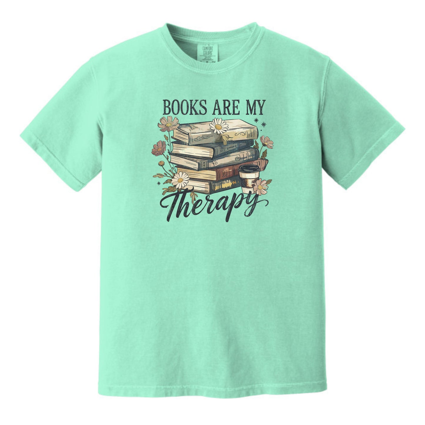 Books are my Therapy - Comfort Colors ® Heavyweight Ring Spun T-shirt