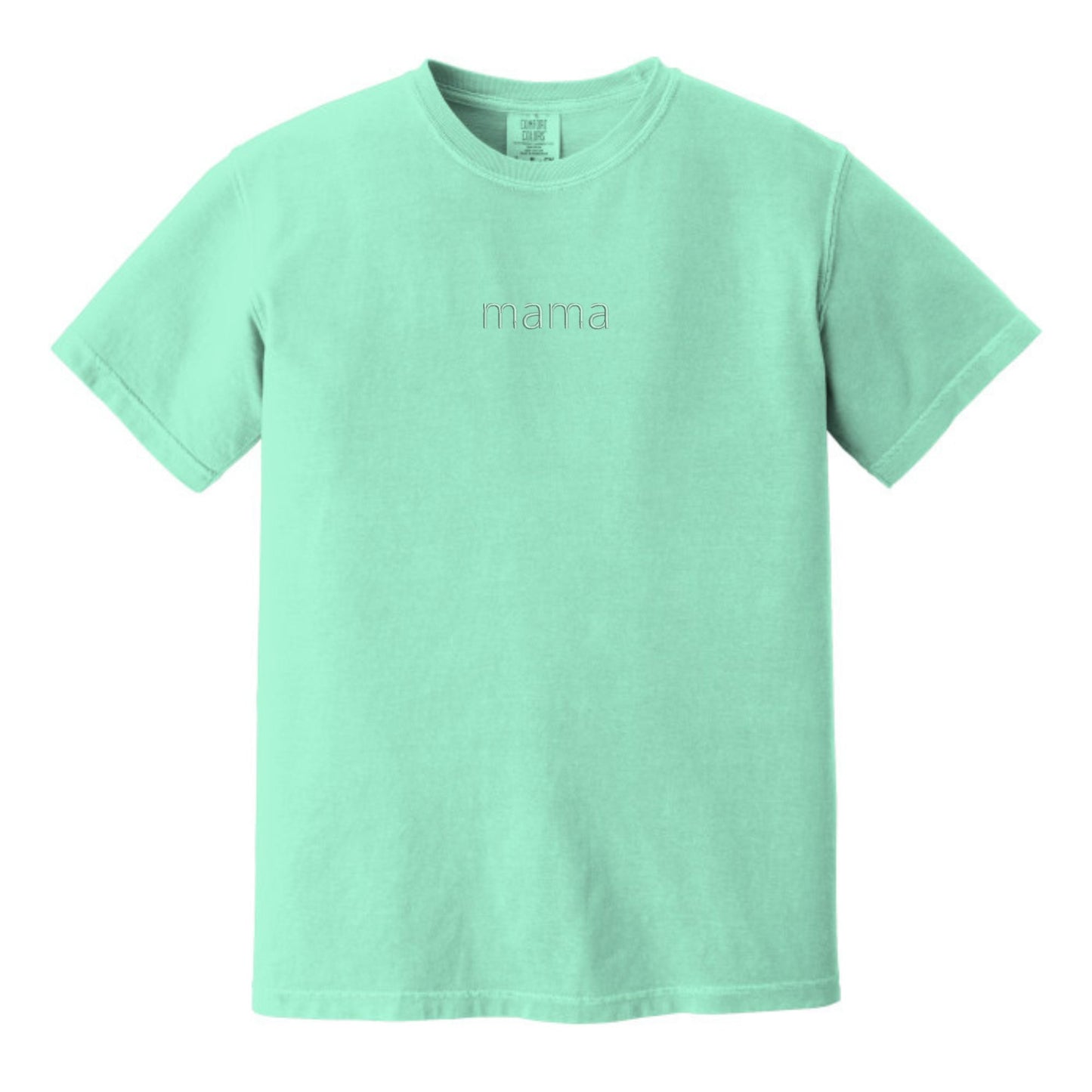 MAMA Minimalist Monochrome Embroidered Comfort Colors® T-Shirt