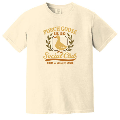 Porch Goose Social Club - Comfort Colors ® Heavyweight Ring Spun T-shirt