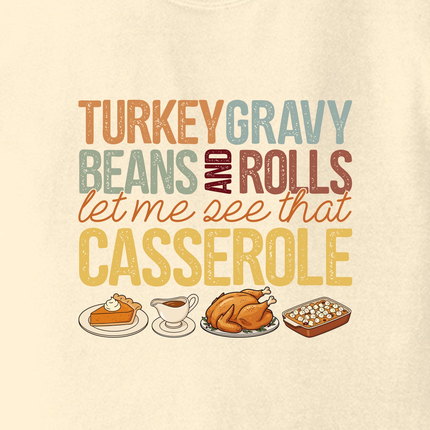 Turkey Gravy Beans and Rolls - Comfort Colors ® Heavyweight Ring Spun Tee