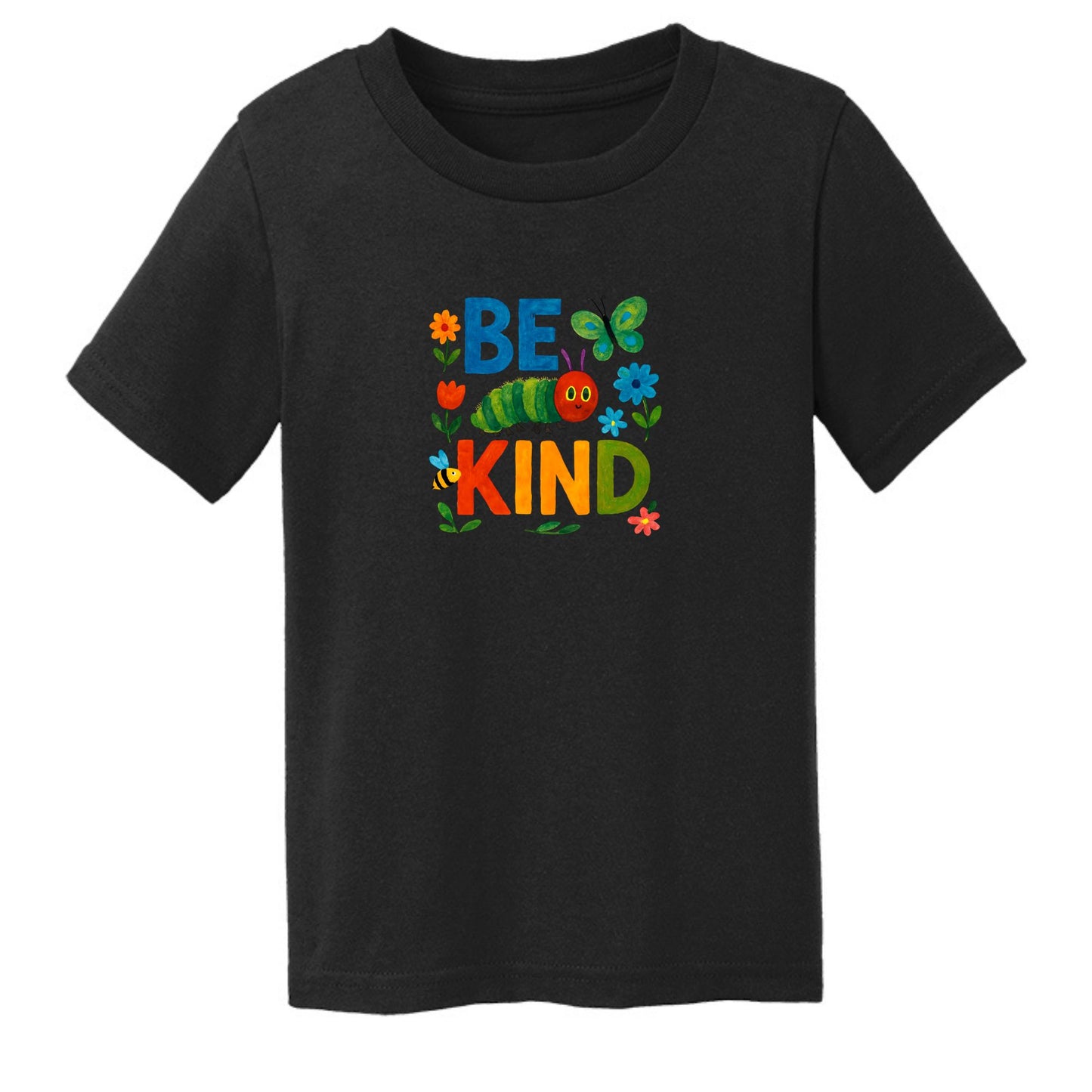 Be Kind - Colorful Caterpillar Toddler T-shirt