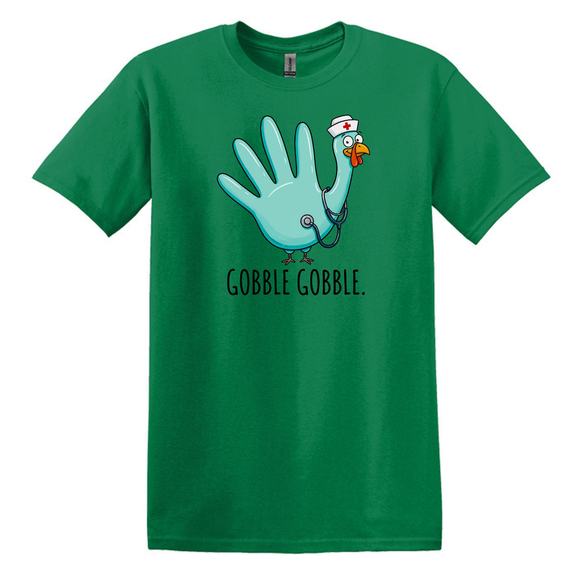 Gobble Gobble Rubber Glove Thanksgiving Nurse – Gildan® Softstyle™ T-Shirt