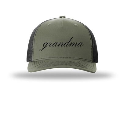 Custom Richardson 112FP Trucker Cap – Personalized for Grandma, Grandpa & More | Choose Your Font | Add Any Name