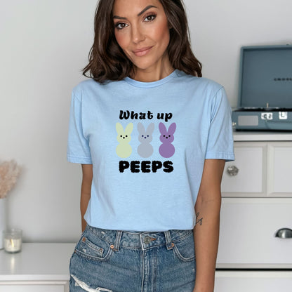 What up Peeps - Adult Unisex Soft T-Shirt