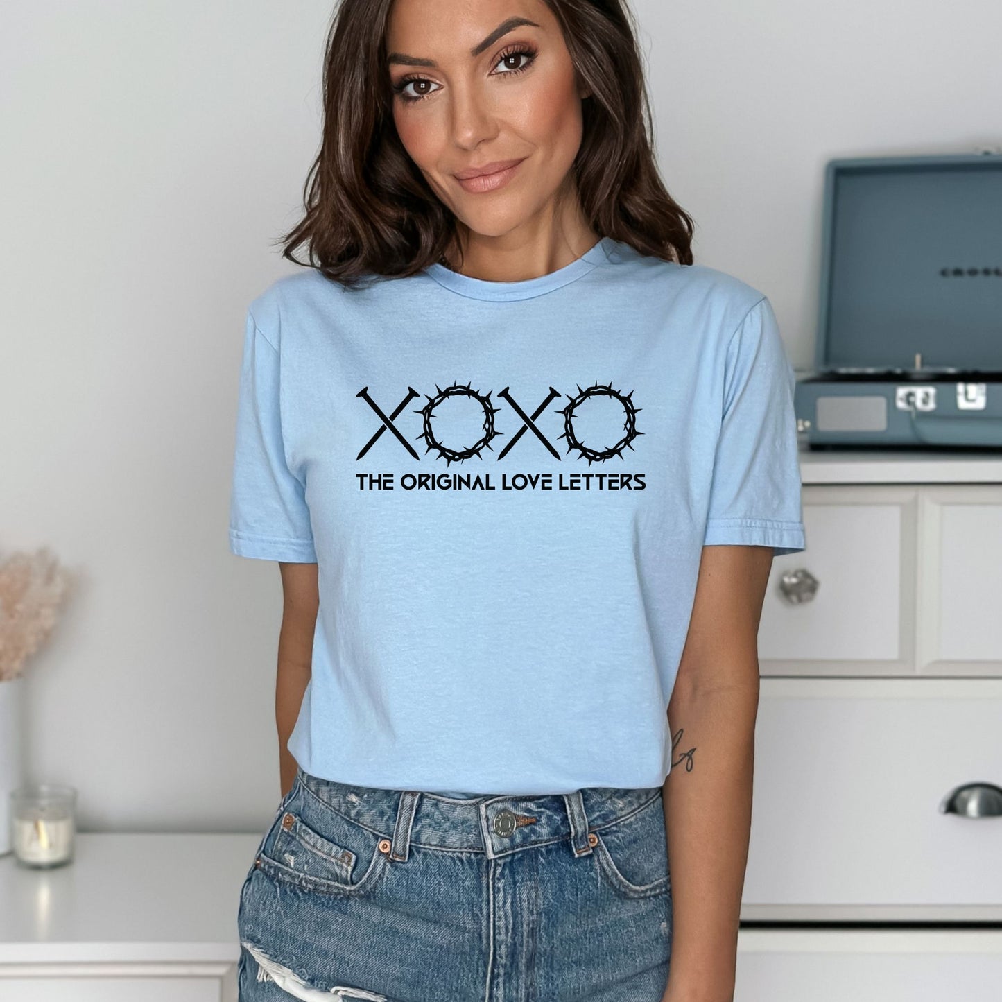 Les lettres d’amour originales - XOXO - T-shirt doux unisexe adulte 