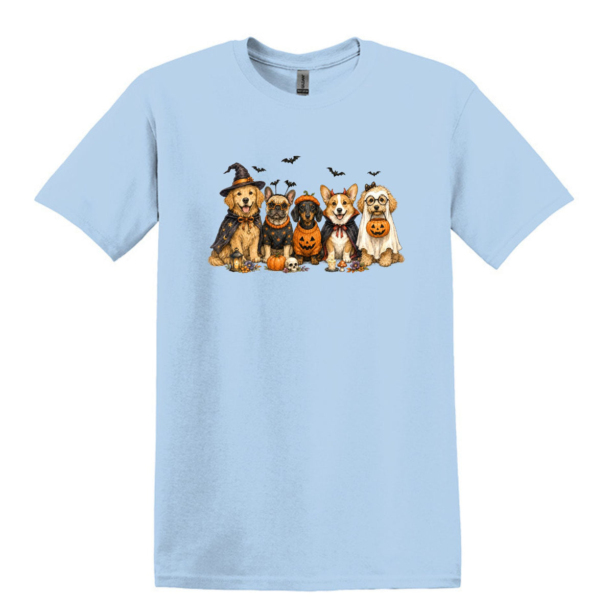Halloween Pups -  Heavy Cotton Unisex T-shirt