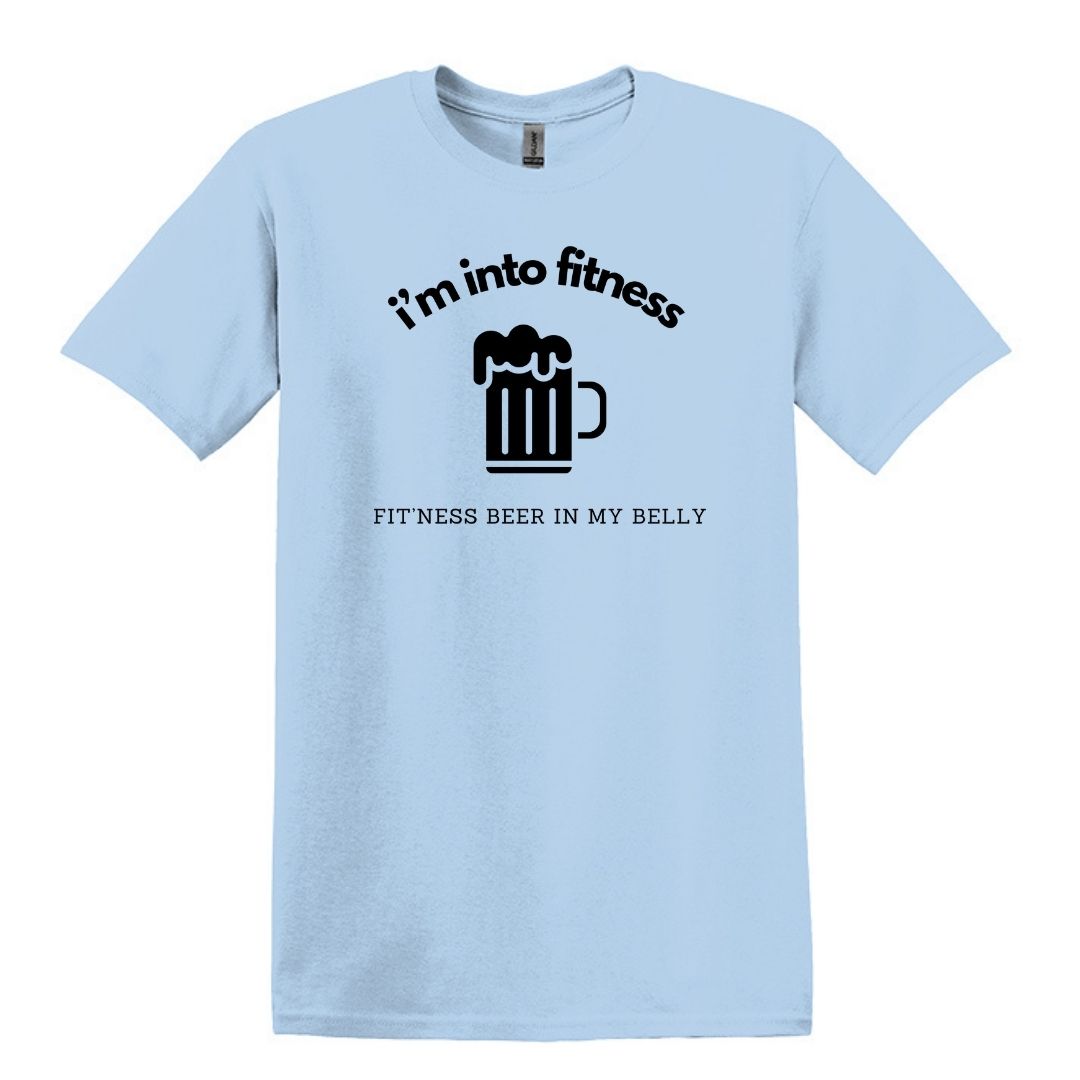 i'm into fitness. fit'ness beer in my belly - Gildan Adult Unisex Heavy Cotton