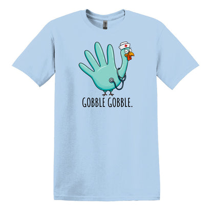Gobble Gobble Rubber Glove Thanksgiving Nurse – Gildan® Softstyle™ T-Shirt