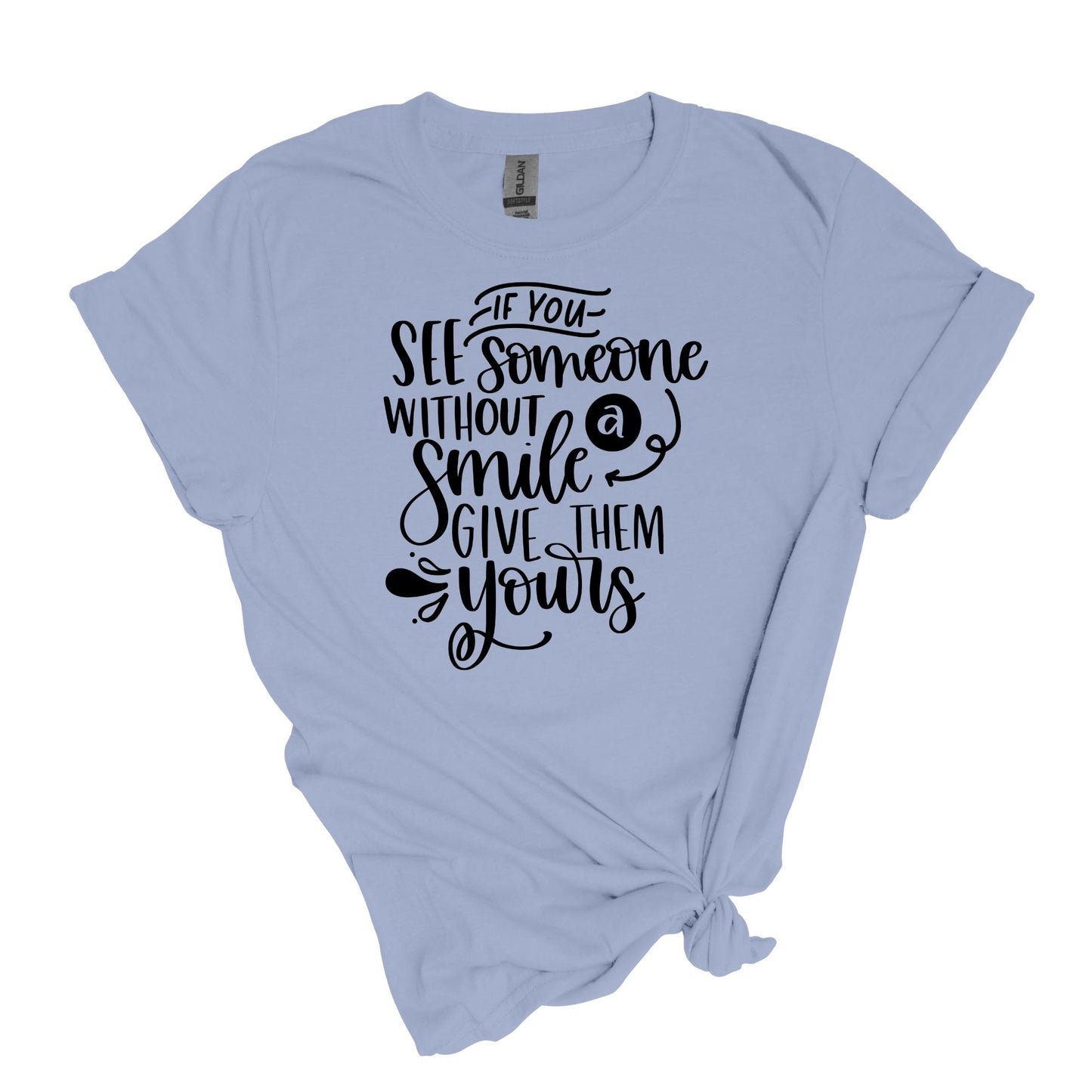 Si ves a alguien sin una sonrisa - Camiseta suave unisex para adultos 