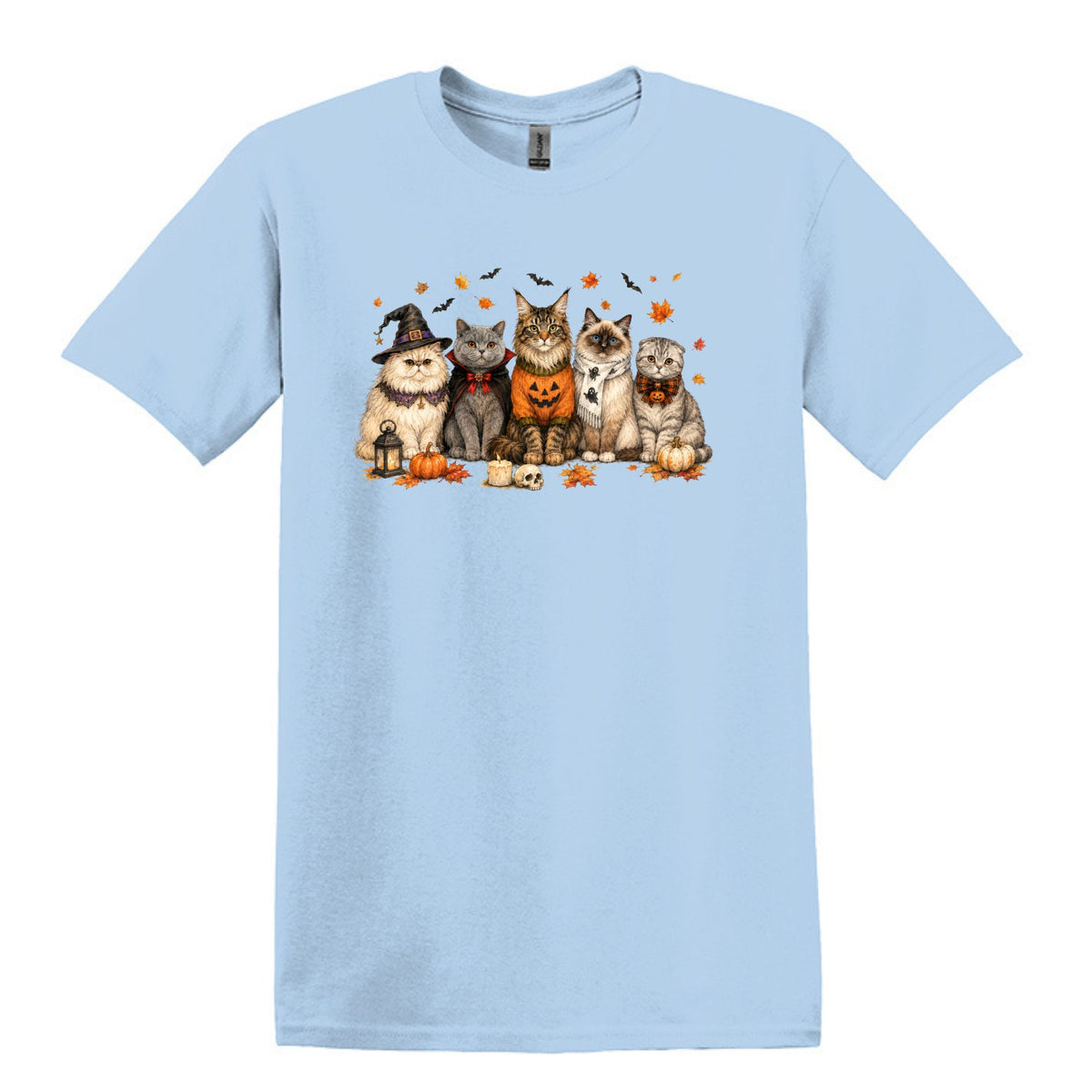 Halloween Cats -  Heavy Cotton Unisex T-shirt