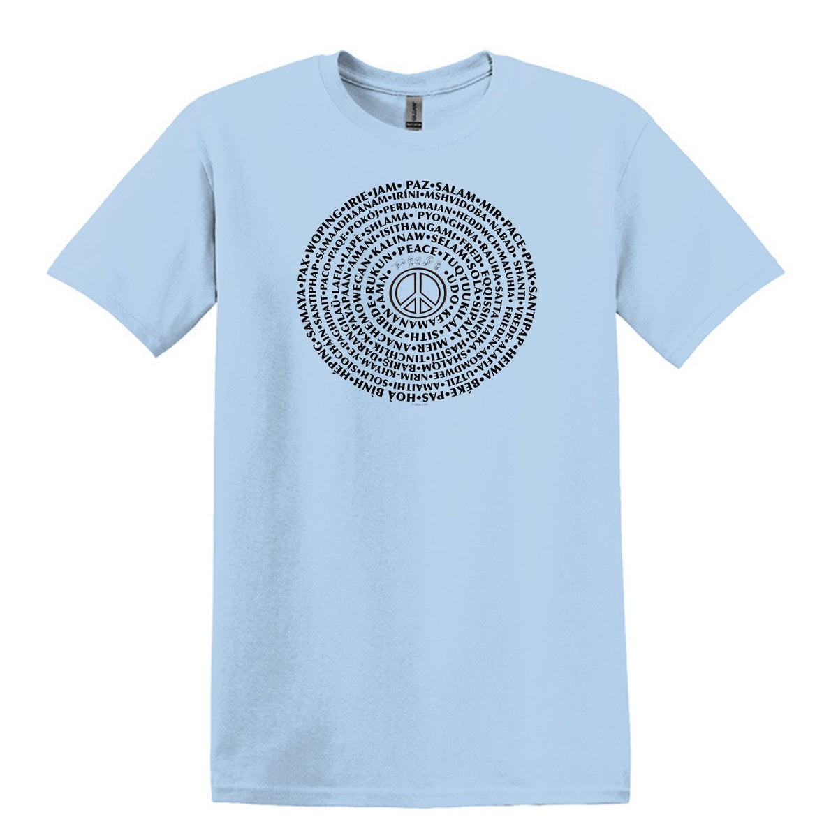 Can You Say PEACE - Gildan Heavy Cotton Unisex T-shirt - artwork designed by Cynthia NeJame