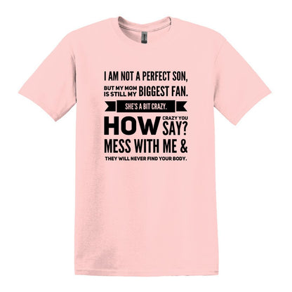 I am not a perfect son - Gildan Heavy Cotton T-shirt