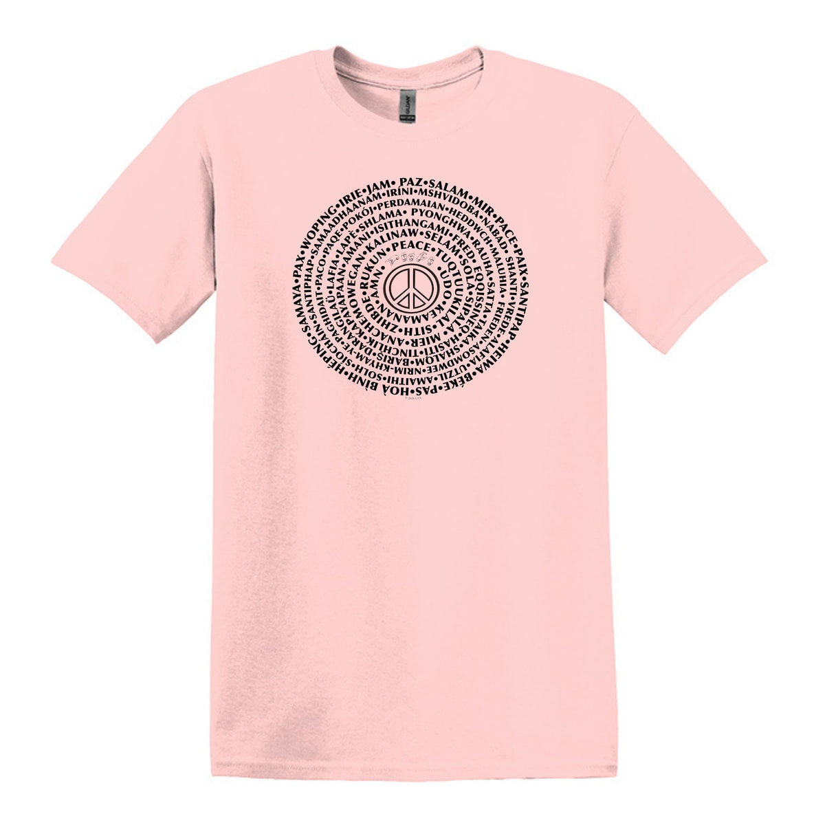 Can You Say PEACE - Gildan Heavy Cotton Unisex T-shirt - artwork designed by Cynthia NeJame