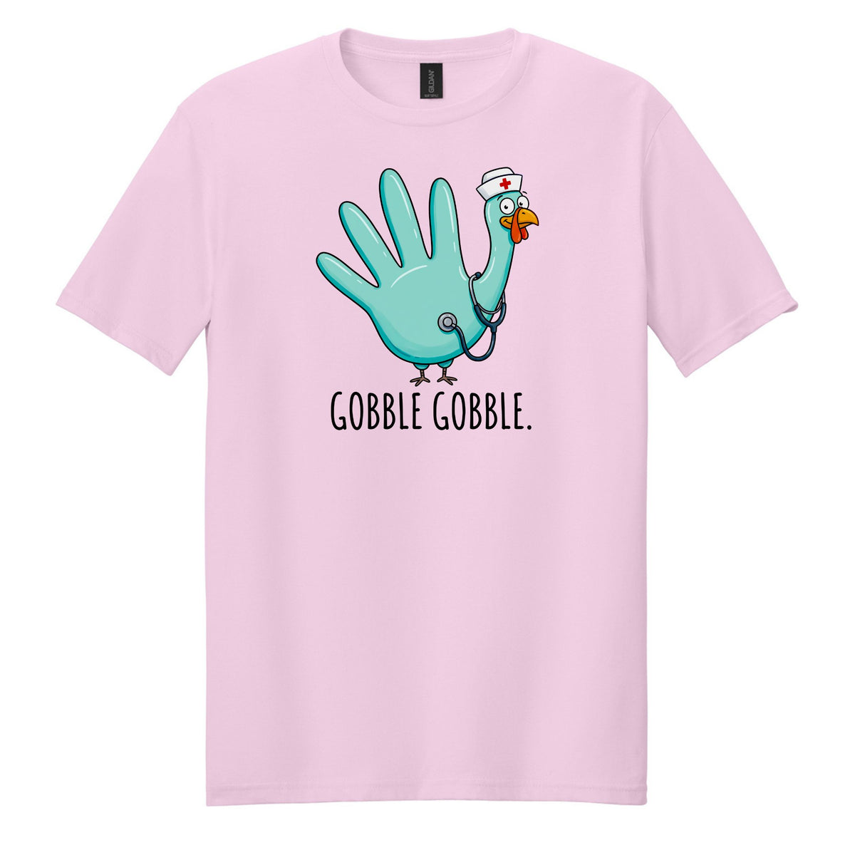 Gobble Gobble Rubber Glove Thanksgiving Nurse – Gildan® Softstyle™ T-Shirt