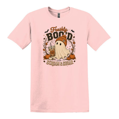 Freshly Boo'd | Scream & Sugar - Fall themed Heavy Cotton Unisex T-shirt