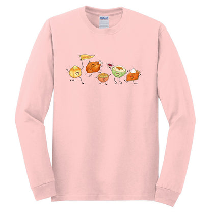 Thankful Fun Doodle Art | Gildan® Heavy Cotton™ 100% Cotton Long Sleeve T-Shirt