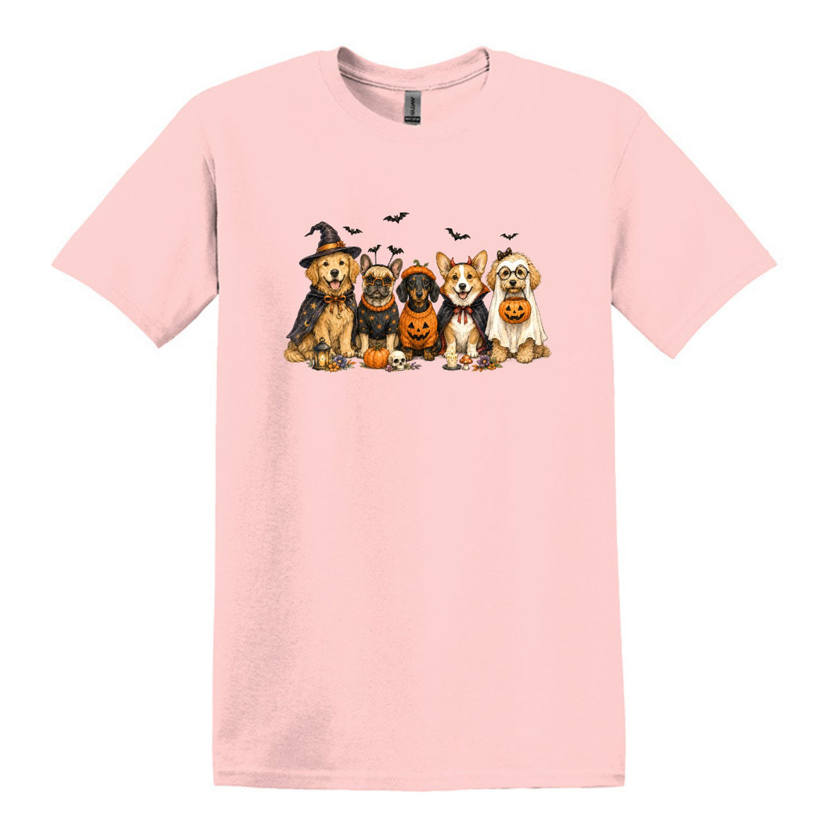 Halloween Pups -  Heavy Cotton Unisex T-shirt