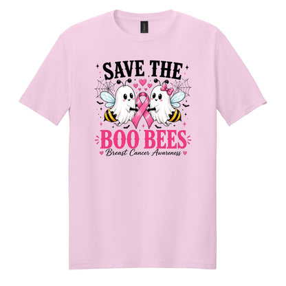 Save the Boo Bees - Breast Cancer Awareness - Gildan Softstyle T-shirt