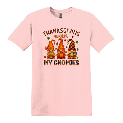 Thanksgiving with my Gnomies Shirt - Choose from "THANKSGIVING" or "FRIENDSGIVING"