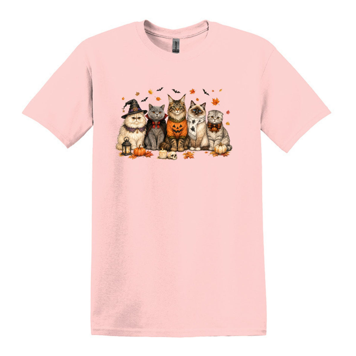 Halloween Cats -  Heavy Cotton Unisex T-shirt
