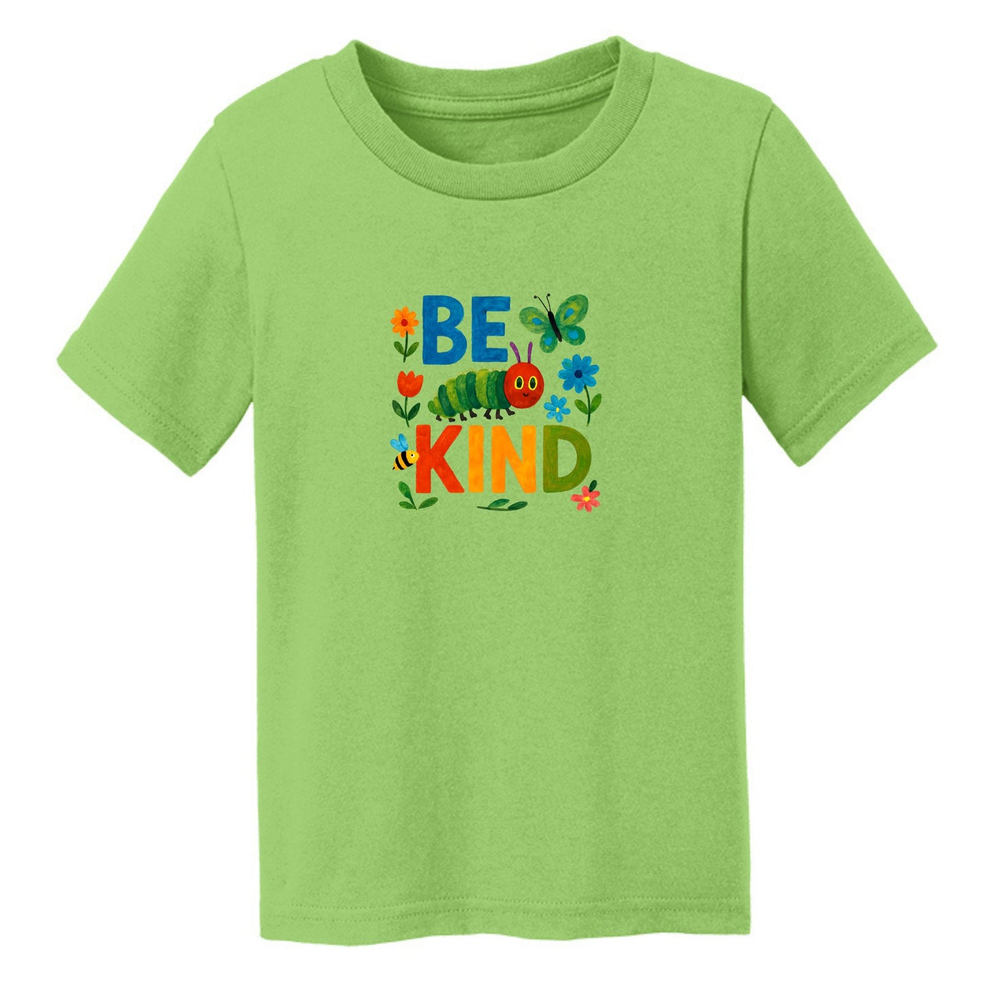 Be Kind - Colorful Caterpillar Toddler T-shirt