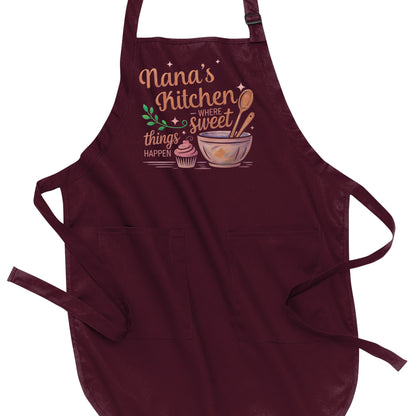 Grandma's Kitchen - Where Sweet Things Happen - Port Authority® Full-Length Apron with Pockets