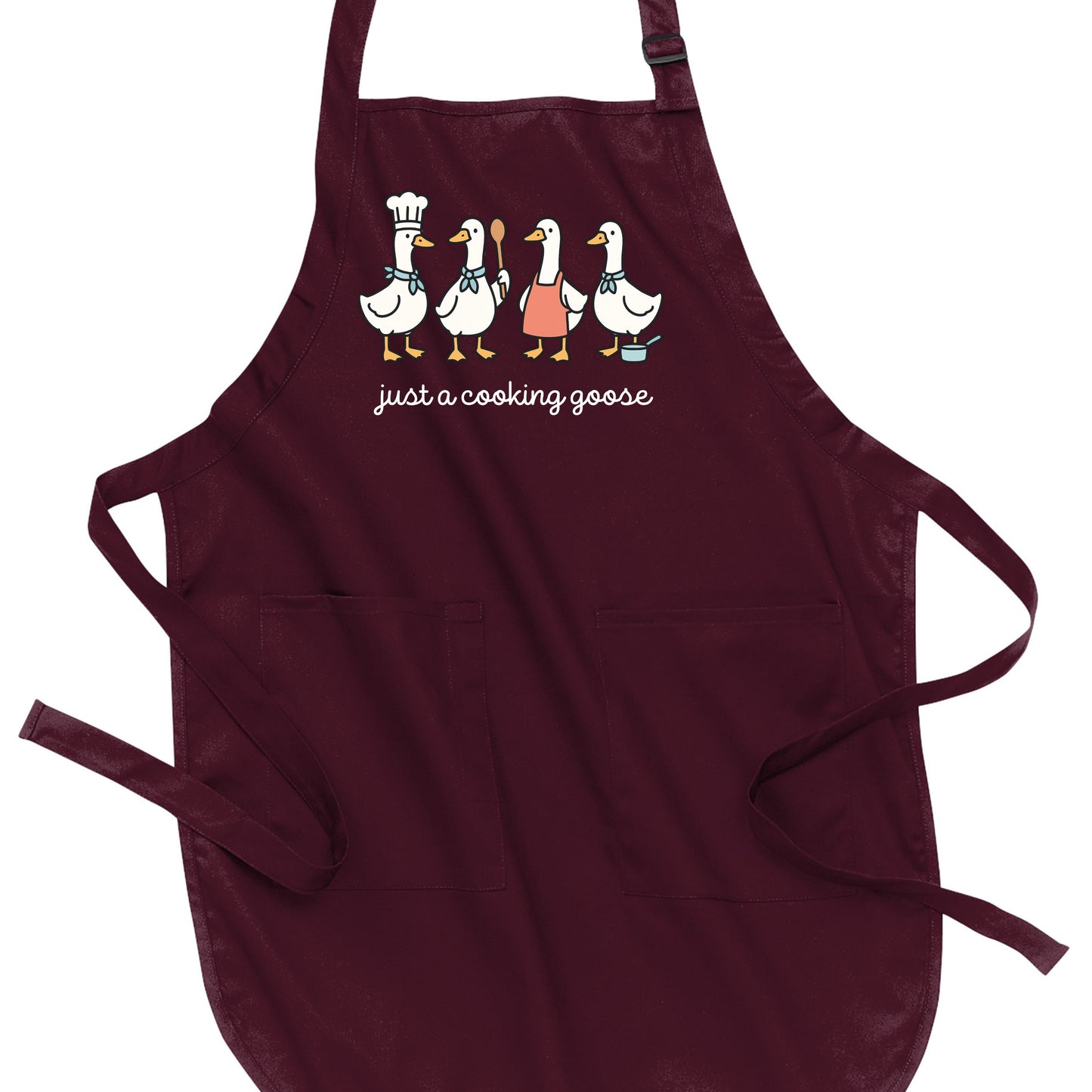 Just a Cooking Goose - Port Authority® Full-Length Apron with Pockets