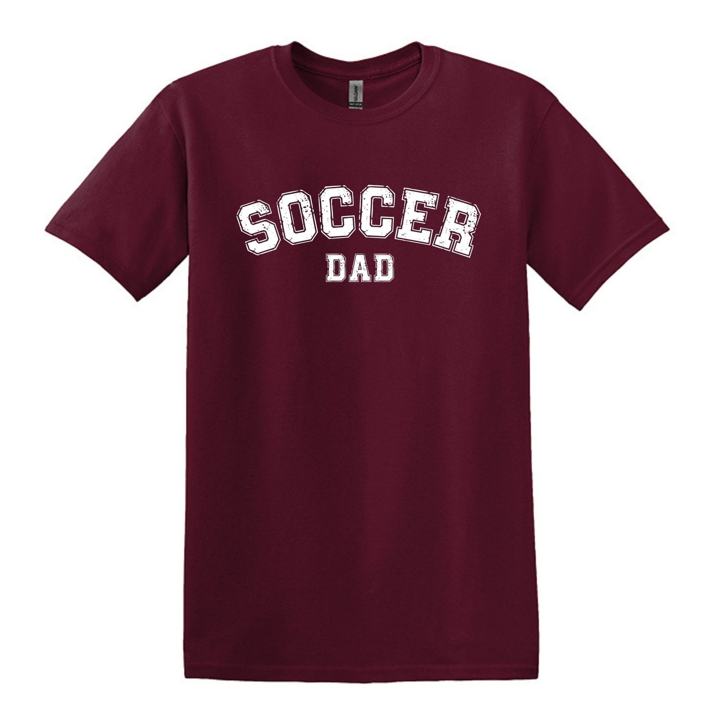 Soccer Mom / Dad - Distressed Athletic Artwork | Heavy Cotton Unisex T-shirt