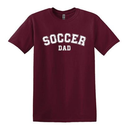 Soccer Mom / Dad - Distressed Athletic Artwork | Heavy Cotton Unisex T-shirt