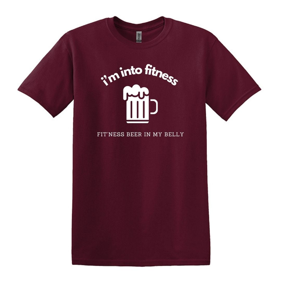 Me gusta el fitness. cerveza fitness en mi vientre - Gildan Adulto Unisex Heavy Cotton