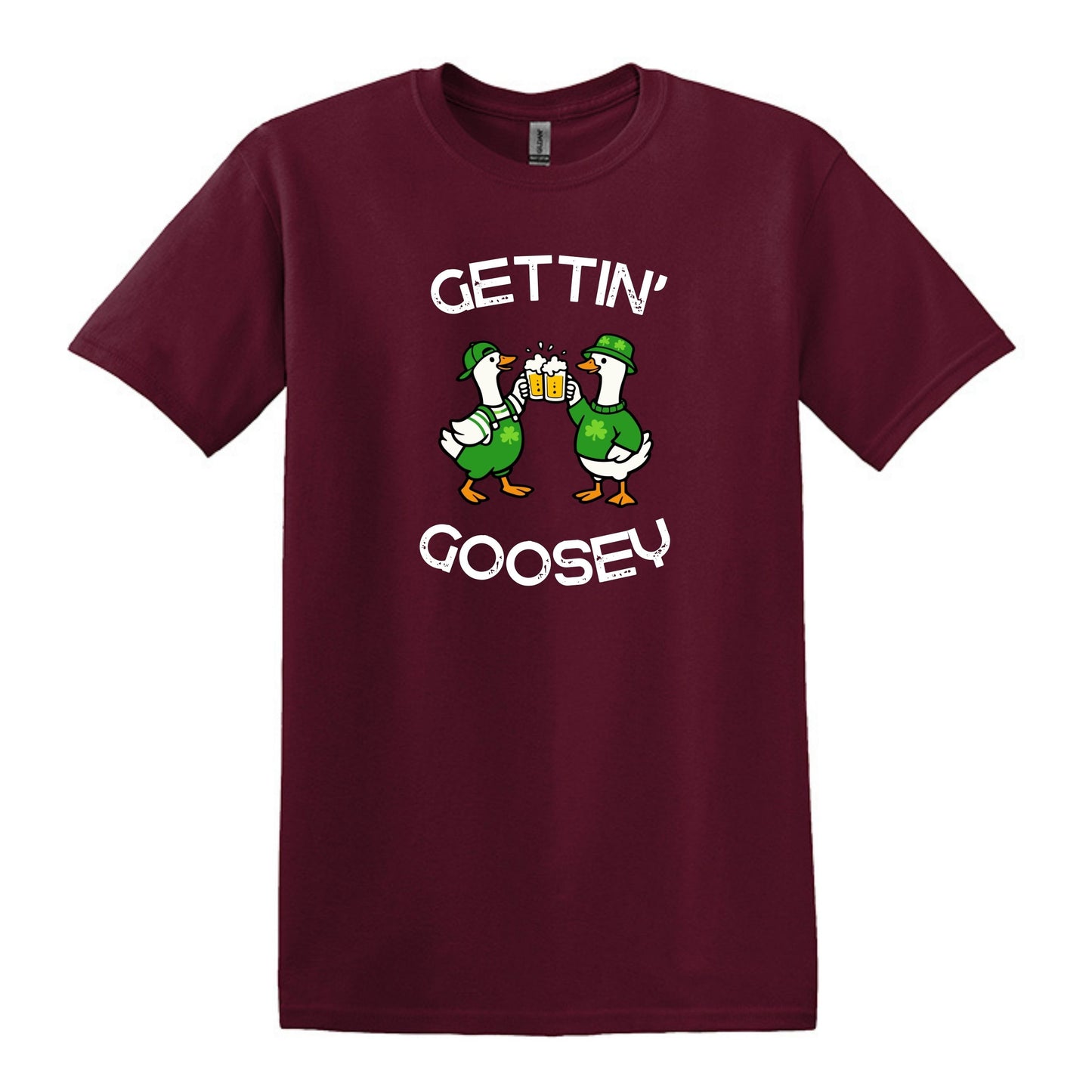 Gettin' Goosey - Fun Irish Heavy Cotton T-shirt