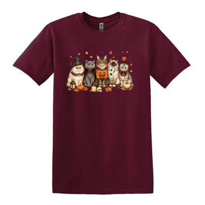 Halloween Cats -  Heavy Cotton Unisex T-shirt