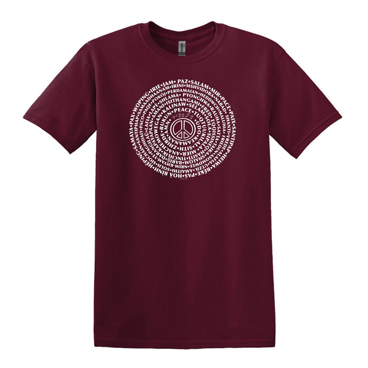 Can You Say PEACE - Gildan Heavy Cotton Unisex T-shirt - artwork designed by Cynthia NeJame