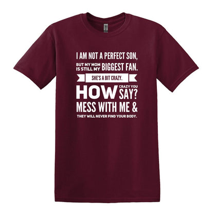 I am not a perfect son - Gildan Heavy Cotton T-shirt