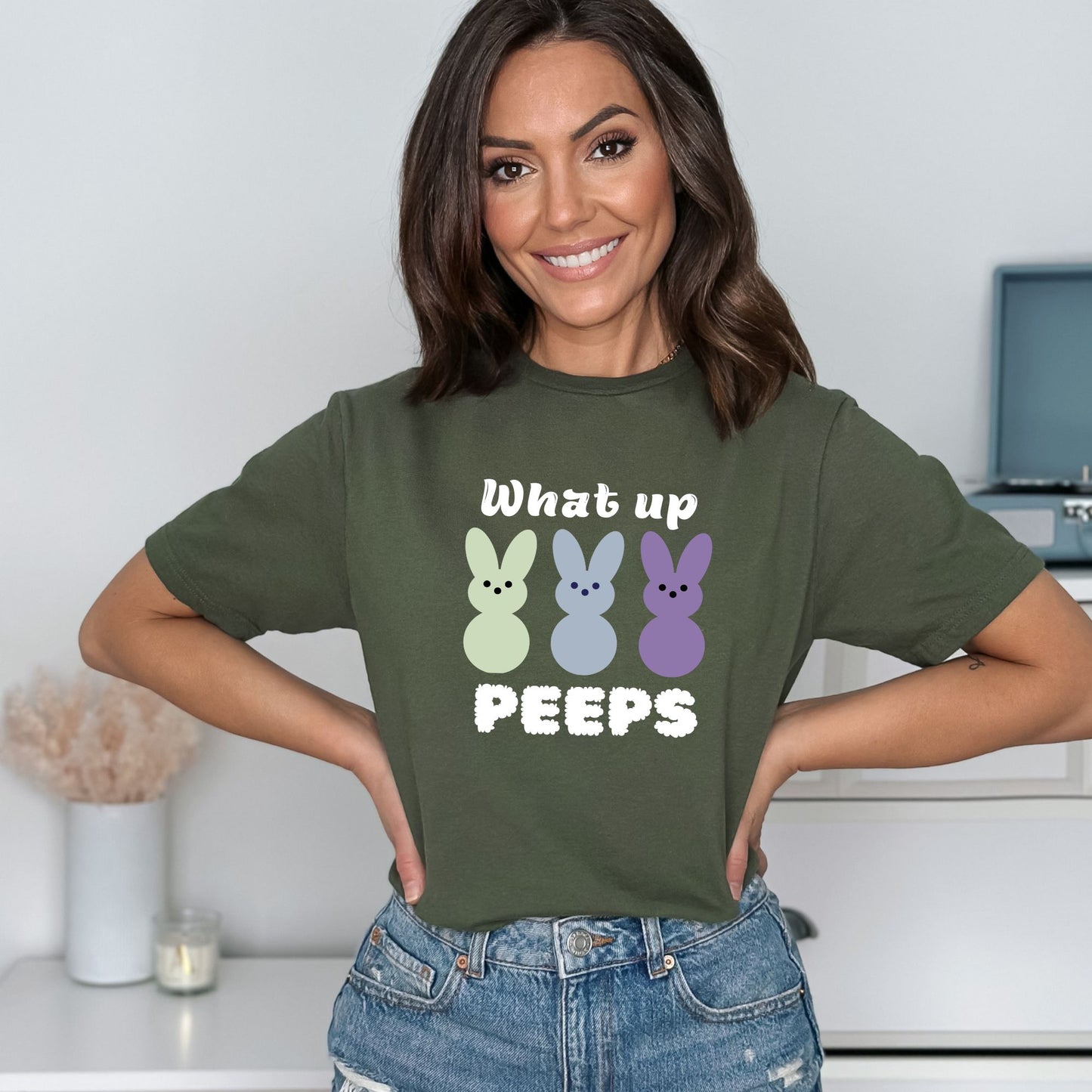 What up Peeps - Adult Unisex Soft T-Shirt