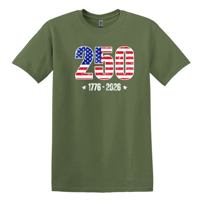 250 Anniversary Tee - 1776-2026 - Gildan Softstyle T-shirt