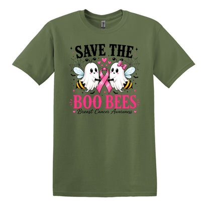 Save the Boo Bees - Breast Cancer Awareness - Gildan Softstyle T-shirt