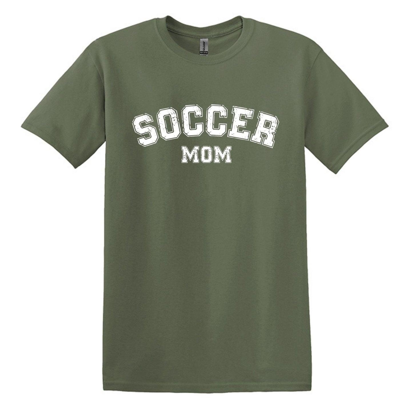 Soccer Mom / Dad - Distressed Athletic Artwork | Heavy Cotton Unisex T-shirt