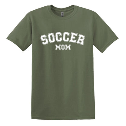 Soccer Mom / Dad - Distressed Athletic Artwork | Heavy Cotton Unisex T-shirt